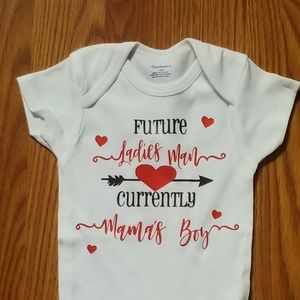 Custom mama's boy onesies